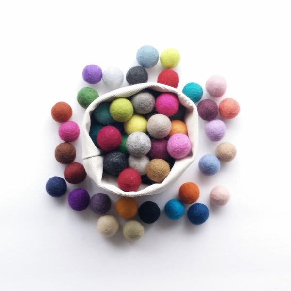 Your DIY Factory - Boule de laine feutrées - pompom - felt balls - pompons